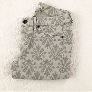 RICH & SKINNY Damask Print Grey Jeans- 27